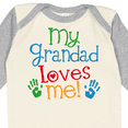 thumbnail image 4 of Inktastic My Grandad Loves Me Boys or Girls Long Sleeve Baby Bodysuit, 4 of 5