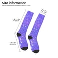 thumbnail image 2 of Cauagu Purple Glitter Print Women's Men's Ankle Socks 1-pack Casual Athletic Socks for Unisex Adult Moisture-Wicking Socks for Daily Wear/Running/Sport, 2 of 8