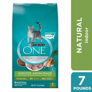 Purina ONE Indoor Advantage Premium Adult Turkey Recipe Dry Cat Food 7lb