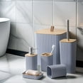 thumbnail image 4 of Avdolw 6PC Bathroom Accessory Set, Plastic Bathroom Decor with Toilet Brush, Soap Dispenser, Trash Can, Toothbrush Holder, 4 of 6