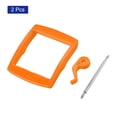 thumbnail image 3 of Uxcell Watch Strap Clasp Replacement Plastic Buckle for 20mm Width Watch Bands Orange 2 Pack, 3 of 5