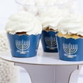 thumbnail image 6 of Big Dot of Happiness Happy Hanukkah - Chanukah Party Decorations - Party Cupcake Wrappers - Set of 12, 6 of 8