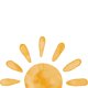 thumbnail image 1 of 1pc Sun Wall Decal, Sun Wall Decor, Boho Wallpaper For Nursery Playroom Kids Bedroom Classroom Decor, 1 of 5