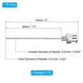 thumbnail image 2 of Uxcell 10 Pcs 21G 1.5 Inch Blunt Tip Dispensing Needle with Lure Lock for Refilling Liquid Inks Adhesives, 2 of 6