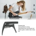 thumbnail image 4 of Cejilla De Guitarra, Ukelele De Guitarra Eléctrica De Liberación Rápida De Metal Con 3 Piezas De Accesorios De Instrumento De Púa De Guitarra Para Mandolina Banjo, 4 of 7