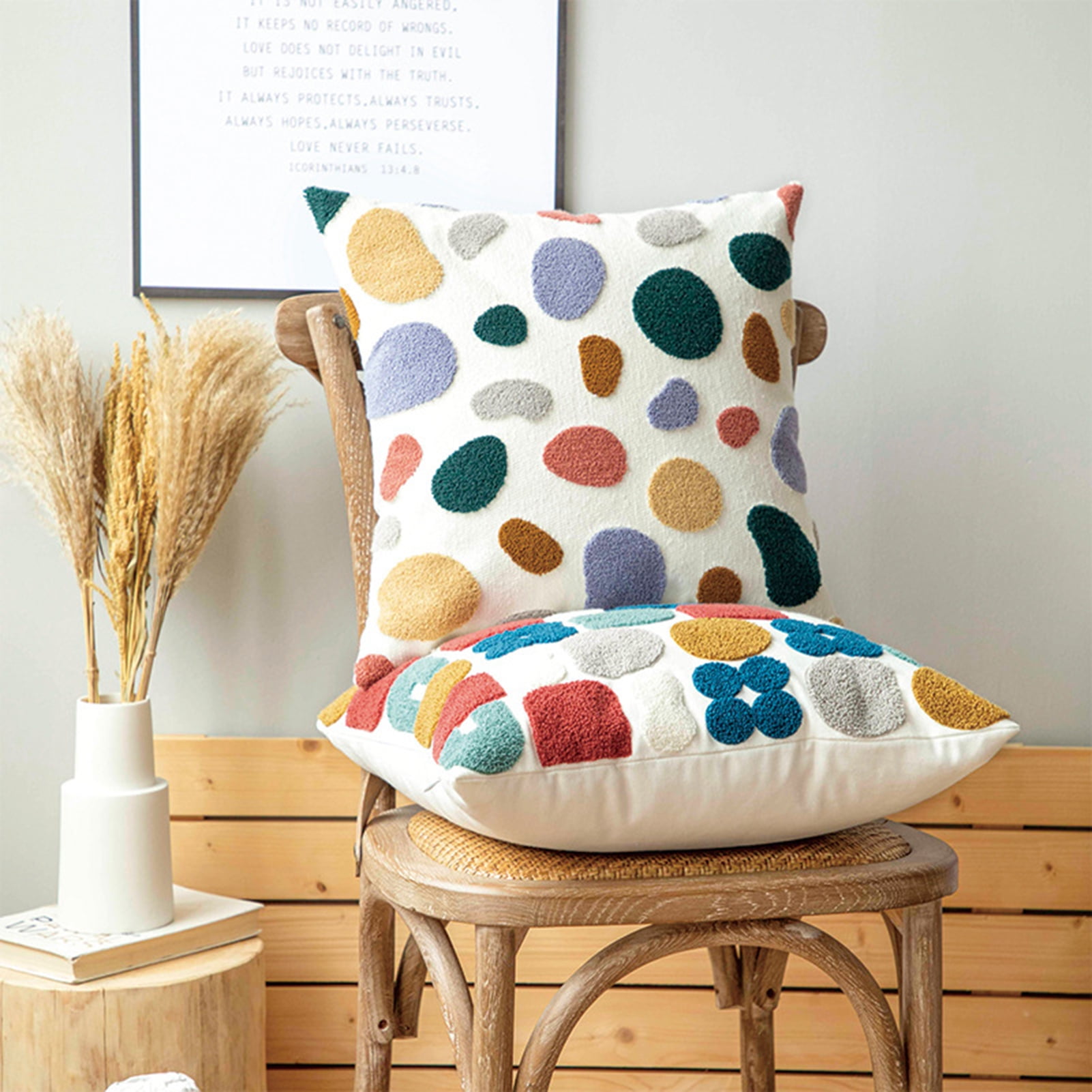 Opolski Soft Pillowcase Nice looking Decorative Embroidery Cushion Cover Pillow Case Sofa Ornament for Home Walmart