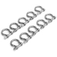 thumbnail image 3 of QIILU Dring Ancre, Dring Manille, 10pcs Arc Manille Acier Inoxydable Haute Dureté D-Ring Ancre pour le Camping Randonnée Sports de Plein Air, 3 of 8