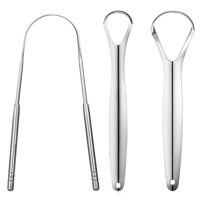 Set de 3 raspadores de lengua de acero inoxidable YLYL