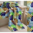 thumbnail image 6 of Soimoi Orange Cotton Poplin Fabric Tropical Leaves Printed Fabric 1 Yard 42 Inch Wide, 6 of 7