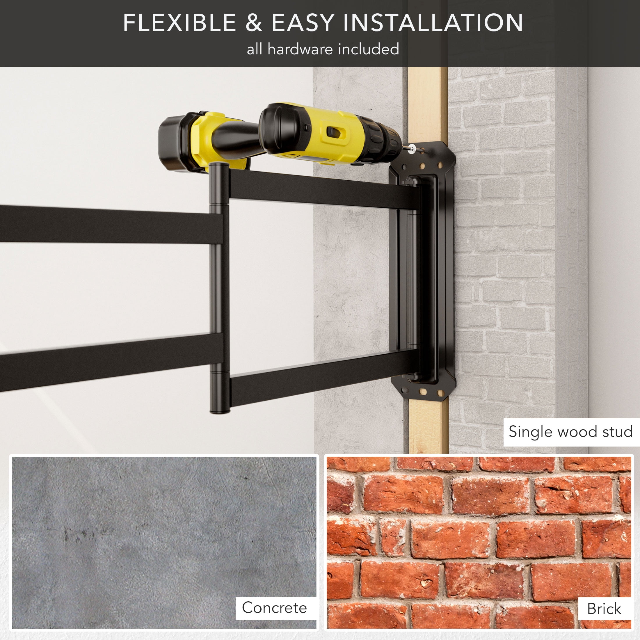 Full Motion TV Wall Mount with Extra Long Extension