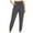Dark Gray, variant on Lovskoo Women's Yoga Pants Solid Color Loose Fitting Leggings High Waist Casual and Fashion Yoga Pants Black