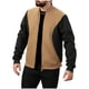 thumbnail image 2 of pstuiky camisas de manga larga para hombre, Chaqueta con capucha y cremallera alta de manga larga con bloques de color para hombre top de hombre l, 2 of 9