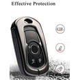 thumbnail image 6 of 2 3 4 5 Buttons Key Fob Cover Fit for Buick Regal 2018 2019 Lacrosse Encore Envision Enclave GL8 Keyless Smart Key Protector Shell with Keyring, 6 of 8