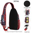 thumbnail image 3 of Crossbody Sling Backpack for Women Men Navy Ship Anchor Shoulder Sling Crossbody Casual Chest Bag for Travel Sports Running Hiking, 3 of 6