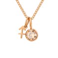 thumbnail image 1 of Collier Rune Tridimensionnel des Douze Constellations, Luxe Léger, Couleur, Collier Pierre de Naissance en Strass, Collier en Acier Inoxydable, 1 of 6