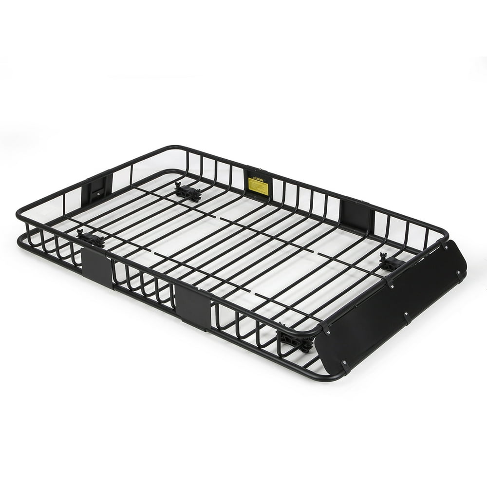 Arksen 64" Universal Black Roof Rack Cargo with Extension Car Top