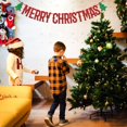 thumbnail image 3 of Banner Aeryourtar Merry Christmas con purpurina roja y verde, 3 of 7