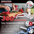 thumbnail image 4 of Grifo Para Fregadero De Cocina Sin Plomo - Durasteel Grifo Para Fregadero De Cocina Comercial Montado En La Pared Central De 8" Con Caño Giratorio De 10" - Certificado Nsf - Manijas De Doble Palanca -, 4 of 5