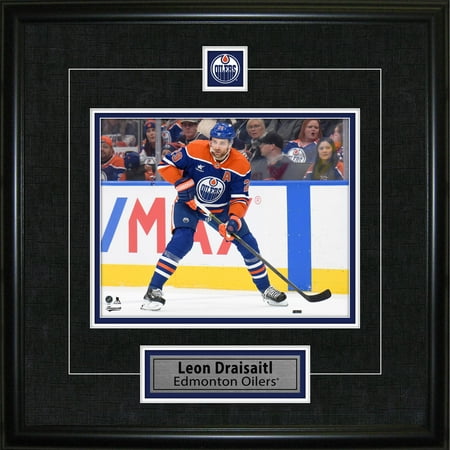 Leon Draisaitl Framed Pin & Plate Edmonton Oilers - Officially Licensed NHL Wall Art