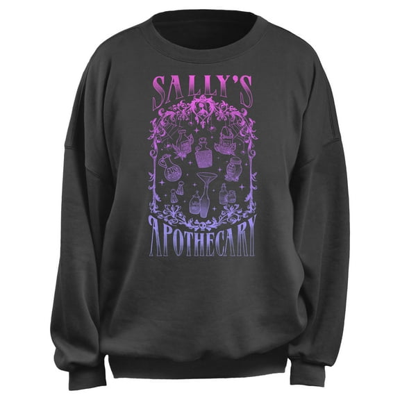 Junior's The Nightmare Before Christmas Sally's Dark Apothecary Sweatshirt Charcoal Medium