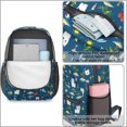 thumbnail image 4 of West Highland White Terrier and Beach 17" School Backpacks for Teens,Waterproof Oxford Fabric,S-Shape Padded Straps for School,Travel,Hiking,Camping, 4 of 6