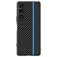 thumbnail image 1 of Para Sony Xperia 1 V Funda De Teléfono De Fibra De Carbono Cubierta Protectora Ultra Delgada Para PC Dura - Oro Carbono, 1 of 5