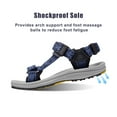 thumbnail image 4 of OutPro Men's Hiking Sandals Outdoor Walking Athletic Sandals Fashion Casual Flat Sandals Blue Black, 4 of 10
