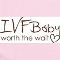 thumbnail image 2 of CafePress - IVF Baby Worth The Wait - Baby Light Bodysuit, Size Newborn - 24 Months, 2 of 4