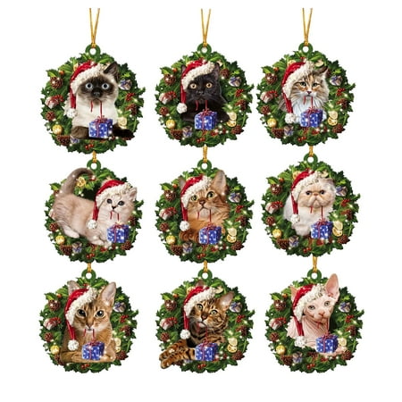 

Stained Glass Decorations for Home 2024Christmas Ornaments Hanging Decoration Product Family