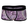 thumbnail image 4 of Ropa Interior Fina Transpirable de Encaje para Hombre Bóxers con Estampado Floral Calzoncillos Cortos con Bulto Calzoncillos M Yinane Ropa interior de encaje de los hombres, 4 of 7