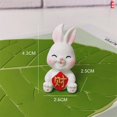 thumbnail image 5 of 1Pc Cute Cartoon White Bunny Micro Landscape Resin Decoration Gardening Crafts, 5 of 5
