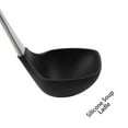 thumbnail image 3 of Unique Bargains 12.6" Silicone Soup Ladle Comfortable Stainless Steel Hand Kitchen Scoop Utensil Cooking Supplies Black, 3 of 6
