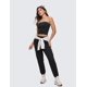 thumbnail image 5 of Remera CRZ YOGA Butterluxe sin tirantes doble capa negra Talle S, 5 of 6