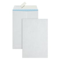 Office Depot Clean Seal(TM) Catalog Envelopes, 6in. x 9in., White With Security Tint, Pack Of 100, 77917