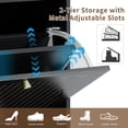 thumbnail image 6 of Fsbecl Narrow Freestanding Shoe Cabinet with 4 Flip Drawers for Entryway, Black, 6 of 8