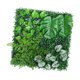 thumbnail image 2 of Panel de cobertura artificial de 19 "x 19", telón de fondo verde, telón de fondo de hierba, panel de pared de cobertura verde para escenario, jardín, Estilo D, 2 of 8