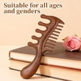 thumbnail image 4 of OPALESQUE Peine de Madera con Dientes Anchos, Masajeador de Cuero Cabelludo con Sándalo Natural para Mujer, Hombres y Ancianos, Herramienta para el Cuidado Del Cabello y la Relajación, 4 of 7