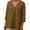 Coffee-women 3/4 sleeve tops, variant on Tops for Women Summer Gauze Shirts 3/4 Sleeve V Neck Blouses Dressy Casual Tunic Loose Vacation Tshirt