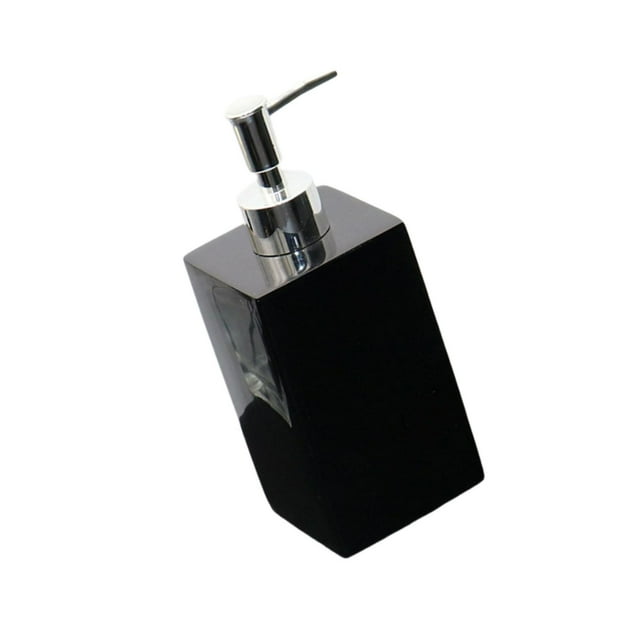 kurtrusly Practical Pump Bottle Shampoo Dispenser for Home Kitchen Black 500ml 1Set