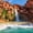 Grand Canyon's Havasu Falls, variant on Elephant Stock Open Window Wall Art - Nature Canvas Canvas - 36" x 24"