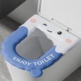 thumbnail image 4 of Binwennn Rubber Rugs for Bathroom Heated Rugs for Bathroom Bath Mats Memory Foam Reusable Toilet Seat Cushion Suitable For Elderly Use And Washable Eva Toilet Seat Cushion Suitable For Winter, 4 of 7