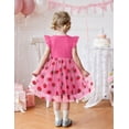 thumbnail image 5 of Arshiner Toddler Lace Tutu Dresses Ruffle Sleeve 3 Layers Tulle Flower Wedding Birthday Summer Dress, 5 of 6