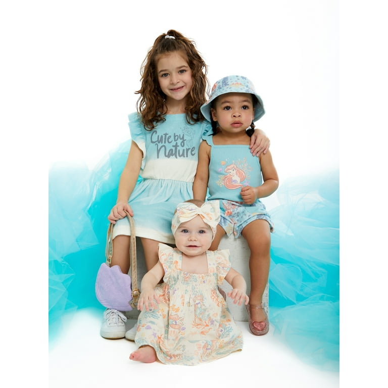 Disney's Little Mermaid Baby Girl Ariel Dress Outfit Set, 3-Piece, Sizes  0/3 Months-24 Months 