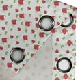 thumbnail image 3 of Ambesonne Tea Party Grommet Curtain Single Panel, Teapots Polka Dots, 50"x60", Dark Coral Green, 3 of 5