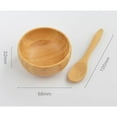thumbnail image 3 of Holzlrgus 1 Set Cute Mini Mask Bowl with Spoon Eco Bamboo Mask Mixing Bowl and Spoon Facemask Bowl Mud Mask Mixing Bowl DIY Skin Care Mixing Tool Kit for Lady Women Home Beauty Salon Use, 2.6" x 1.2", 3 of 5