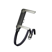 2-in-1 Invisible Holder Charger Cable with Stand, 240W Super Fast Charging Cord with Built-in Folding Phone Stand, 5ft Type-C Cable for iPhone Smartphones Gaming Office