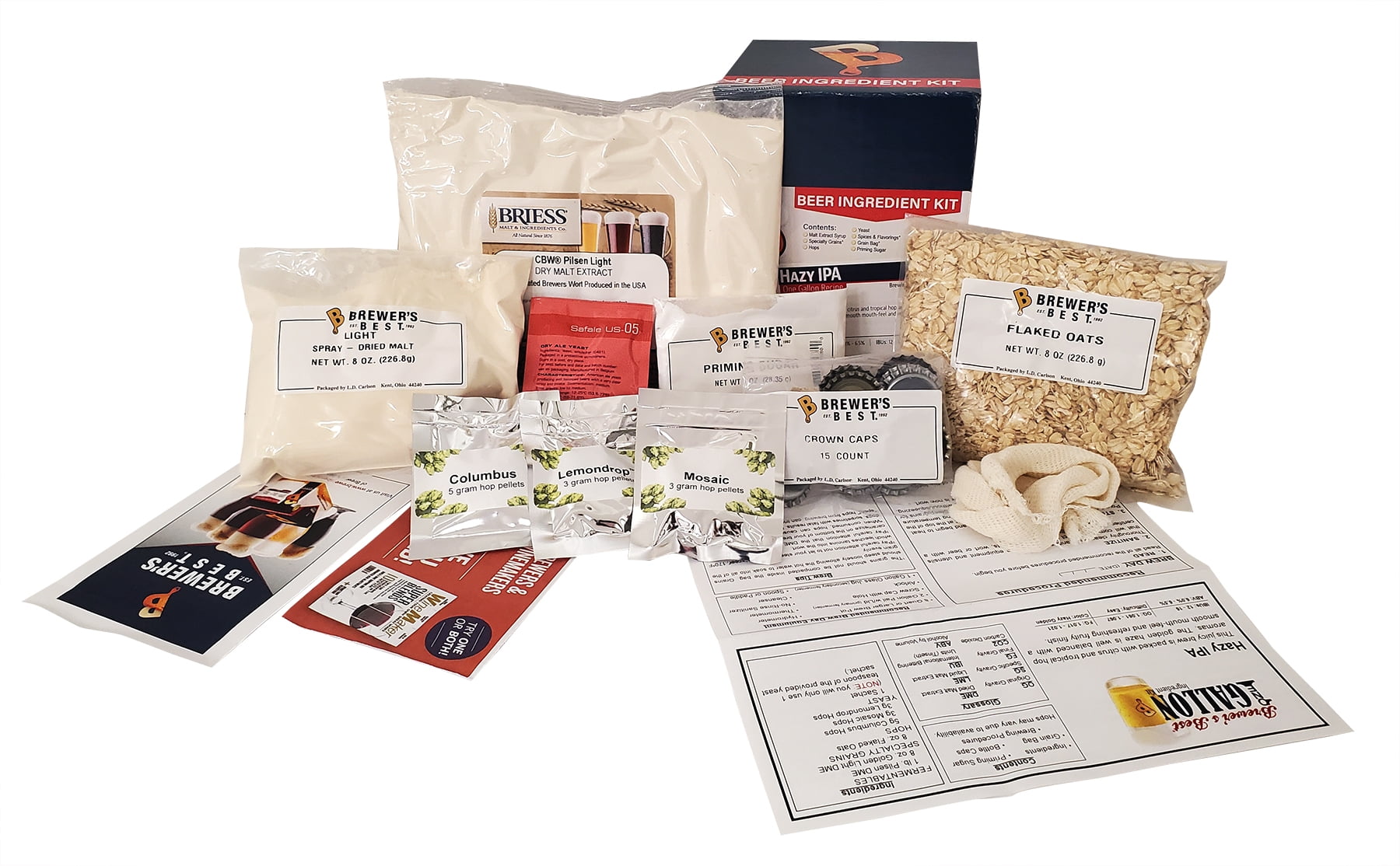 Brewer's Best Hazy IPA One Gallon Beer Ingredient Kit
