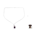 thumbnail image 3 of NOVICA Amethyst pendant necklace, 'Wild Orchid', 3 of 6