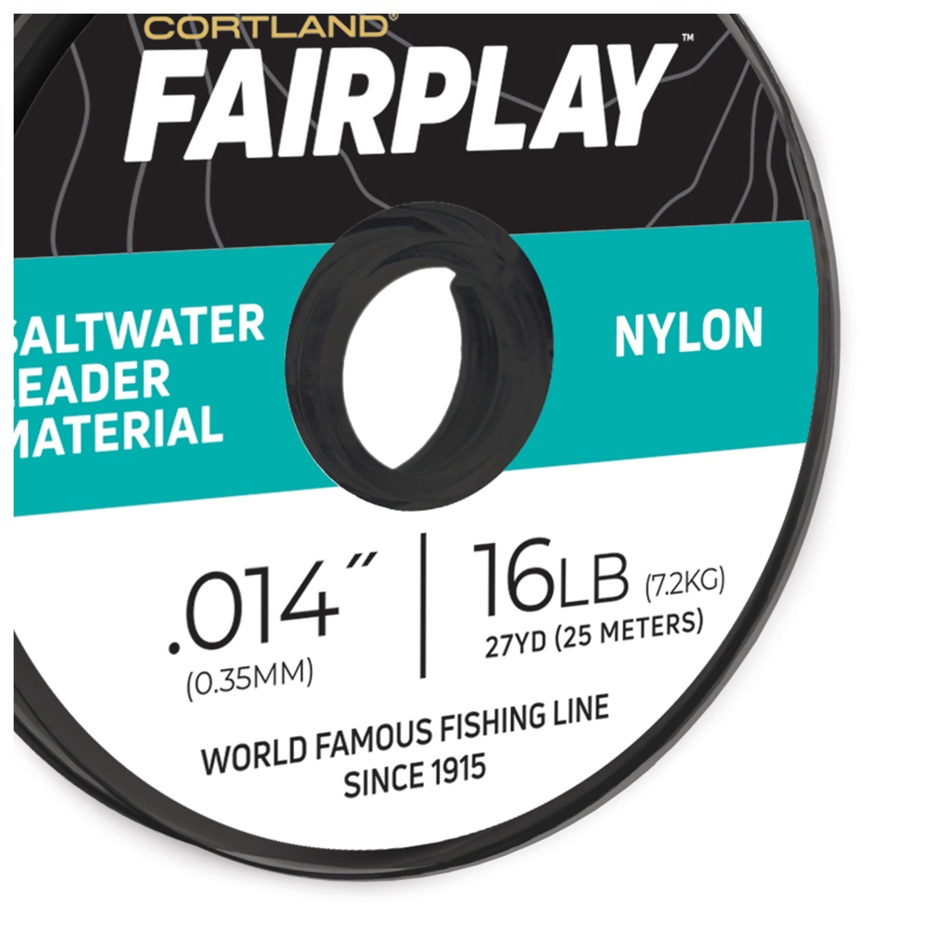 Cortland Fairplay Nylon Saltwater Leader Material, 27.3 Yards, 16lb Test, 609495