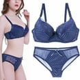thumbnail image 2 of Levmjia Women Lace Bra Panty Set Underwire Full Coverage Solid Color Lingerie Sets With Adjustable Straps Daily Wear Dating Party Night Events, 2 of 9
